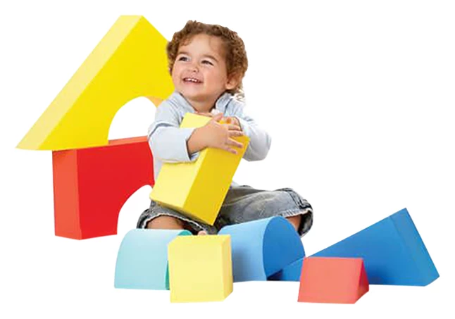 Best Sale 😍 Edushape Giant Geometric Shapes Foam Block Set, 32 Pieces 🎁