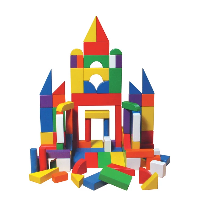 Wholesale 😉 Marvel Education Company Marvel Education Co Hardwood Blocks, 13 Shapes, Assorted Colors, Set Of 83 ⭐