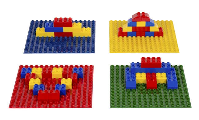 Best reviews of ✨ *Non-Branded Preschool Block Grid Base Plates, 9-7/16 Inches, Set Of 4 😀 - Image 4