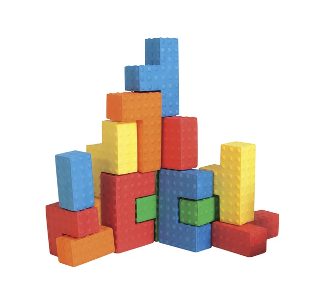 Hot Sale ⭐ Edushape Sensory Puzzle Blocks, Assorted Colors And Shapes, Set Of 18 😍 - Image 2