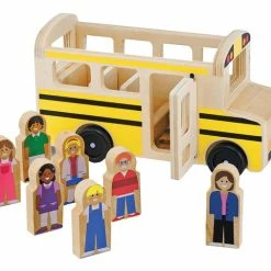 Flash Sale ⌛ Melissa And Doug Melissa & Doug Wooden School Bus, 8 Pieces 😍