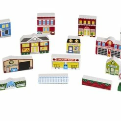 Budget 🥰 Melissa And Doug Melissa & Doug Wooden Town Play Set, 32 Pieces 🤩