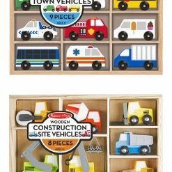Best Pirce 🎁 Melissa And Doug Melissa & Doug Town And Construction Vehicles Set, 17 Pieces 🤩