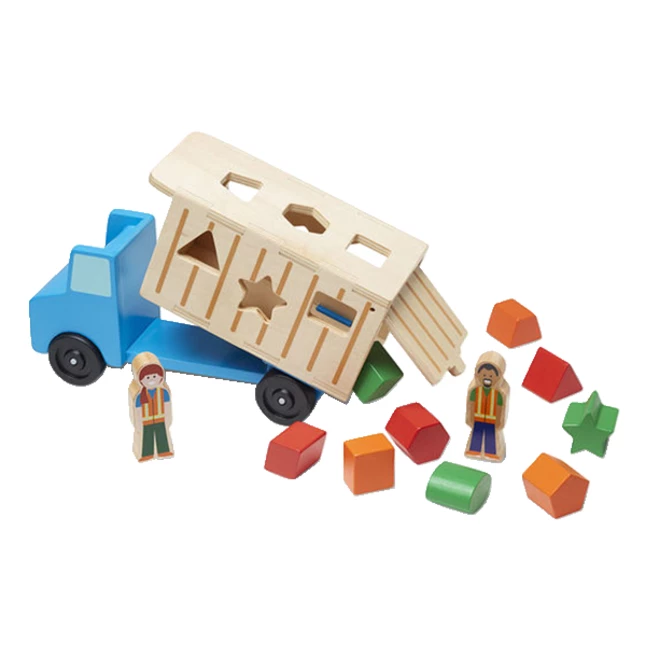 Flash Sale โญ Melissa And Doug Melissa & Doug Shape-Sorting Dump Truck, 12 Pieces ๐