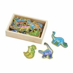 Buy ✨ Melissa And Doug Melissa & Doug Wooden Dinosaur Magnets, 20 Pieces With Storage Box 🌟