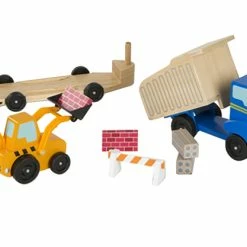 Outlet 😍 Melissa And Doug Melissa & Doug Wooden Construction Set, 8 Pieces 🧨