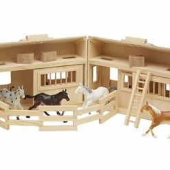 Brand new ๐ Melissa And Doug Melissa & Doug Wooden Fold And Go Stable With Toy Horses, 11 Pieces ๐งจ