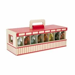 Coupon ✔️ Melissa And Doug Melissa & Doug Take-Along Show-Horse Stable Play Set, 8 Pieces With Wooden Box 🛒