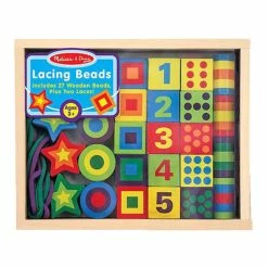 Best reviews of ๐ Melissa And Doug Melissa & Doug Wooden Lacing Beads, 27 Pieces With 2 Laces ๐คฉ