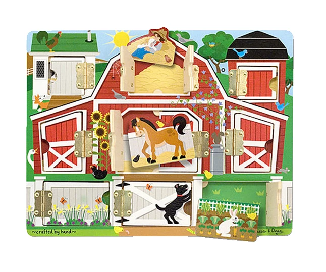 Deals 🔔 Melissa And Doug Melissa & Doug Magnetic Farm Hide And Seek Board, 9 Magnets With Hinged Doors 🔥