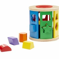 Hot Sale โ Melissa And Doug Melissa & Doug Match And Roll Wooden Shape Sorter, 12 Shapes With 1 Sorter โ๏ธ