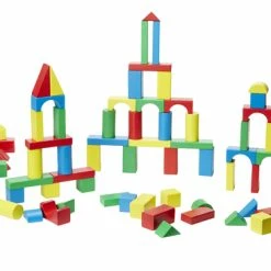 New 🛒 Melissa And Doug Melissa & Doug Wooden Blocks Sets, Two Sets Of 100 Blocks 🥰
