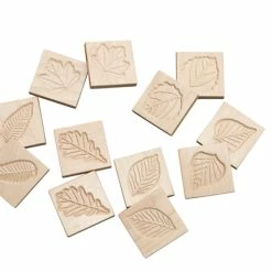 Promo 🌟 Yellow Door Match Me: Sensory Leaf Tiles, Set Of 12 👏