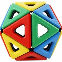 Cheap 🎁 Polydron Magnetic Polydron Class Set, 2 Assorted Shapes And 4 Colors, 96 Pieces ❤️