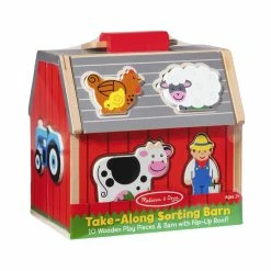 New 🤩 Melissa And Doug Melissa & Doug Take-Along Sorting Barn 🔔