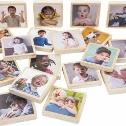 Coupon ⌛ Tickit My Emotions Wooden Tiles, Set Of 18 ✨