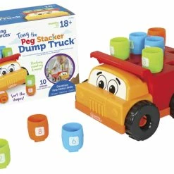 Cheap 🔥 Learning Resources Tony The Peg Stacker Dump Truck 🥰