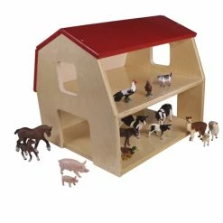Promo 💯 Childcraft Big Red Barn Farm Set, 15 Animal Pieces 👏