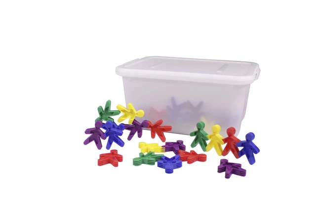Flash Sale 👍 Childcraft People Connectors Manipulatives, 3 Inches, PreK, Set Of 100 ✨