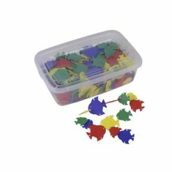 Brand new 😀 Childcraft Preschool Manipulative Fish Blocks, 420 Pieces And 1 Container 😉