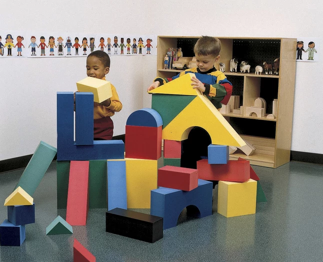 Best Sale 😍 Edushape Giant Geometric Shapes Foam Block Set, 32 Pieces 🎁 - Image 2